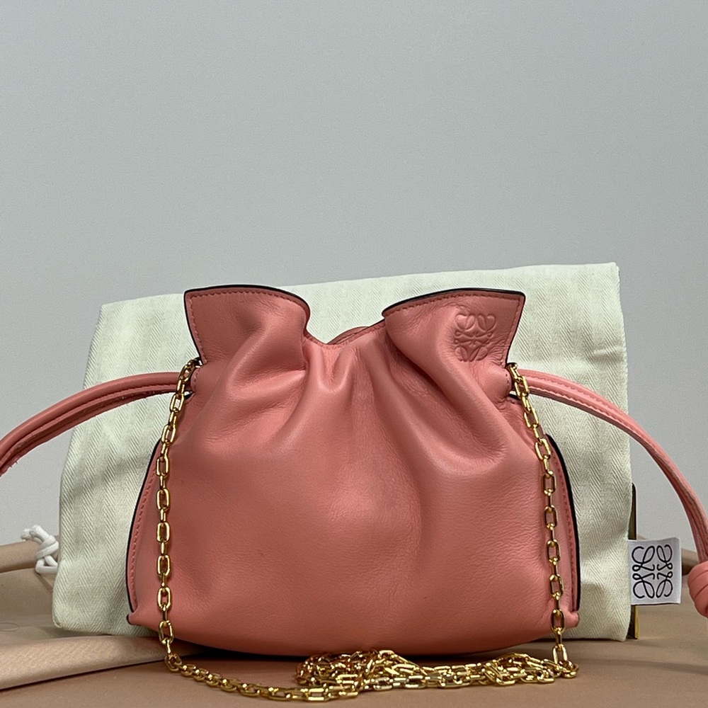 PINK FLAMENCO CLUTCH BAG, NANO SIZE—UNUSED CONDITION—NOT AVAILABLE IN STORES - Picture 3 of 14